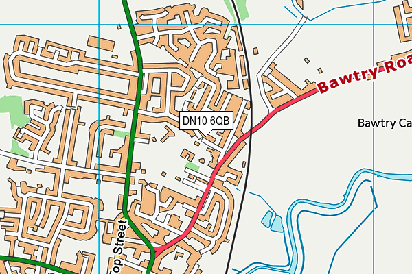 DN10 6QB map - OS VectorMap District (Ordnance Survey)