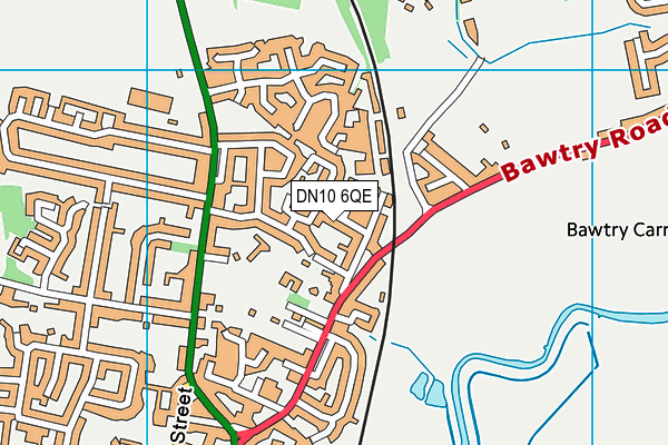 DN10 6QE map - OS VectorMap District (Ordnance Survey)