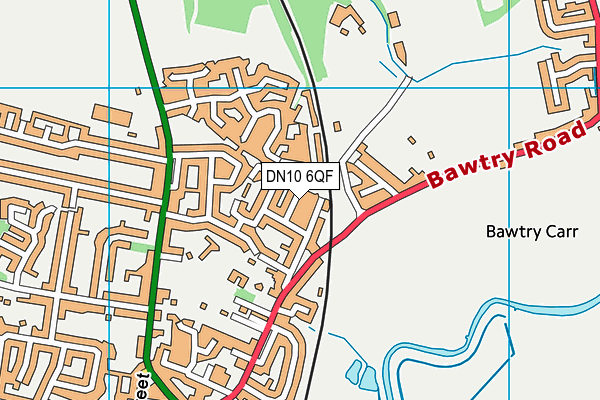 DN10 6QF map - OS VectorMap District (Ordnance Survey)