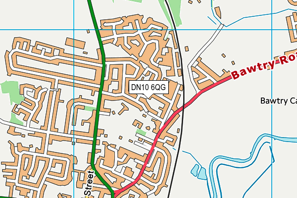 DN10 6QG map - OS VectorMap District (Ordnance Survey)