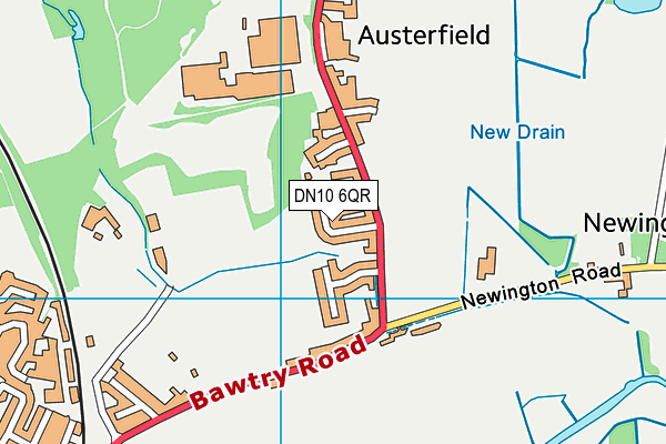 DN10 6QR map - OS VectorMap District (Ordnance Survey)