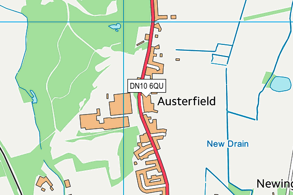 DN10 6QU map - OS VectorMap District (Ordnance Survey)