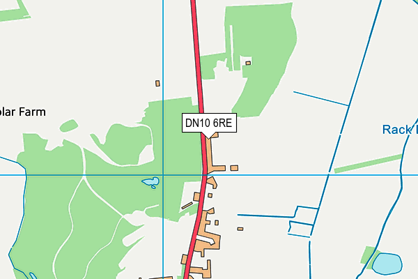 DN10 6RE map - OS VectorMap District (Ordnance Survey)