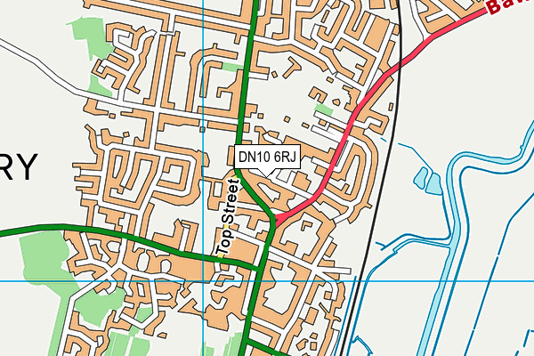 DN10 6RJ map - OS VectorMap District (Ordnance Survey)