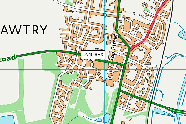 DN10 6RX map - OS VectorMap District (Ordnance Survey)