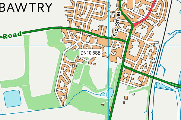 DN10 6SB map - OS VectorMap District (Ordnance Survey)