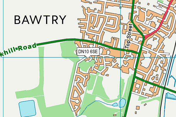 DN10 6SE map - OS VectorMap District (Ordnance Survey)