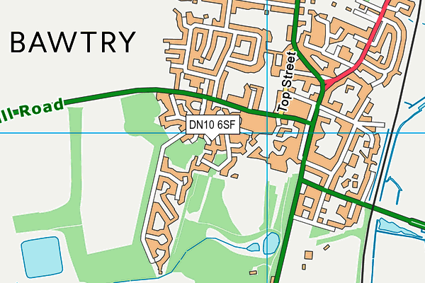 DN10 6SF map - OS VectorMap District (Ordnance Survey)
