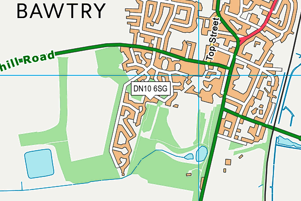 DN10 6SG map - OS VectorMap District (Ordnance Survey)