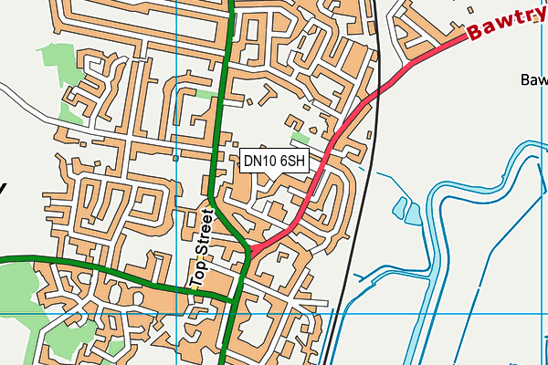 DN10 6SH map - OS VectorMap District (Ordnance Survey)