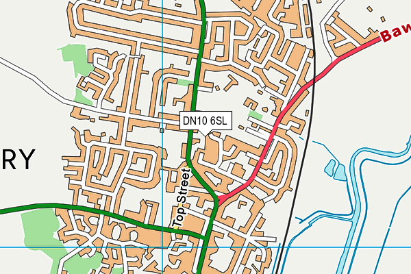 DN10 6SL map - OS VectorMap District (Ordnance Survey)