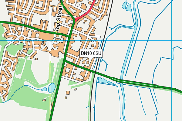 DN10 6SU map - OS VectorMap District (Ordnance Survey)