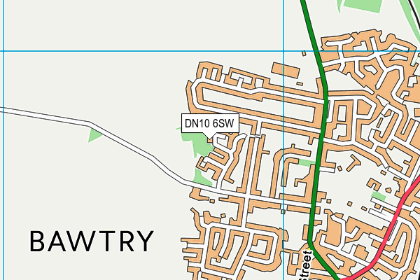 DN10 6SW map - OS VectorMap District (Ordnance Survey)