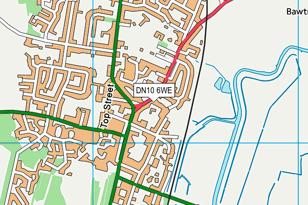 DN10 6WE map - OS VectorMap District (Ordnance Survey)