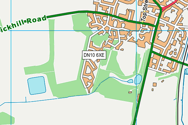 DN10 6XE map - OS VectorMap District (Ordnance Survey)