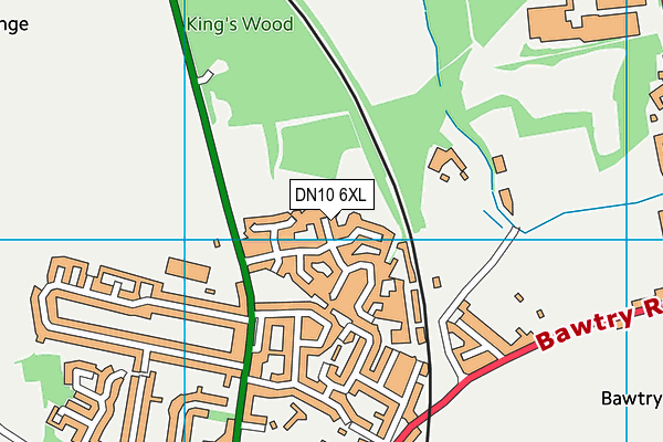 DN10 6XL map - OS VectorMap District (Ordnance Survey)
