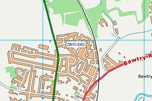 DN10 6XQ map - OS VectorMap District (Ordnance Survey)