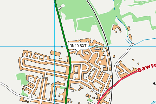 DN10 6XT map - OS VectorMap District (Ordnance Survey)