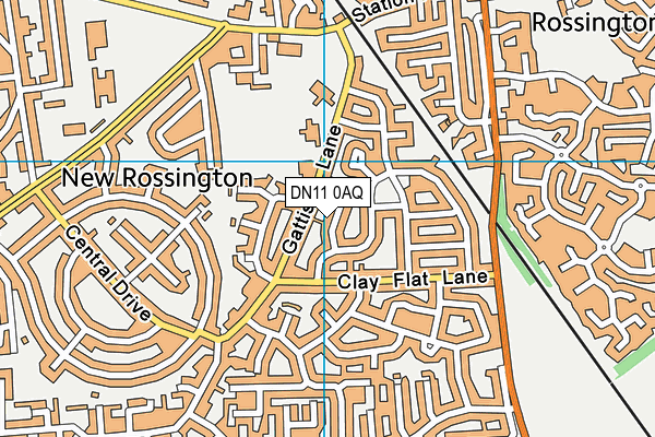 DN11 0AQ map - OS VectorMap District (Ordnance Survey)