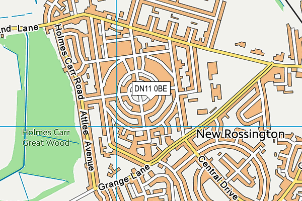 DN11 0BE map - OS VectorMap District (Ordnance Survey)