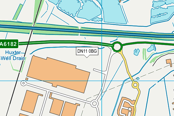 DN11 0BG map - OS VectorMap District (Ordnance Survey)