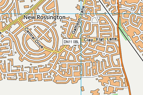 DN11 0BL map - OS VectorMap District (Ordnance Survey)