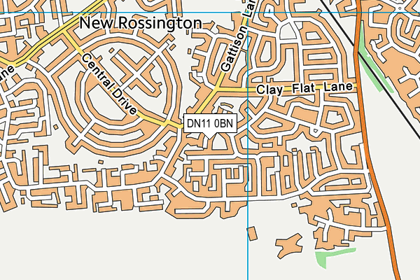 DN11 0BN map - OS VectorMap District (Ordnance Survey)
