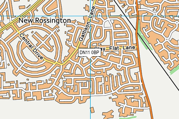 DN11 0BP map - OS VectorMap District (Ordnance Survey)