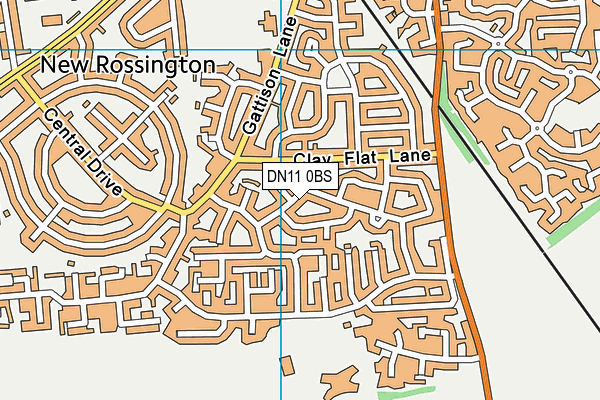 DN11 0BS map - OS VectorMap District (Ordnance Survey)