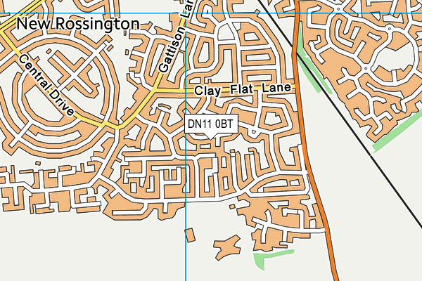 DN11 0BT map - OS VectorMap District (Ordnance Survey)