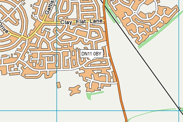 DN11 0BY map - OS VectorMap District (Ordnance Survey)