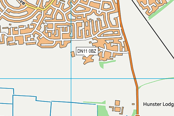 Rossington All Saints Academy map (DN11 0BZ) - OS VectorMap District (Ordnance Survey)