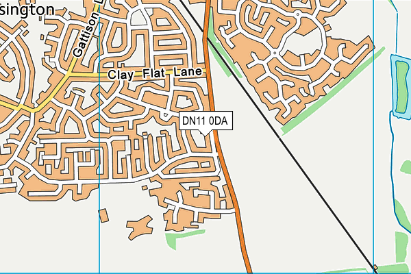 DN11 0DA map - OS VectorMap District (Ordnance Survey)