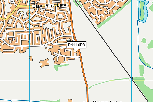 DN11 0DB map - OS VectorMap District (Ordnance Survey)