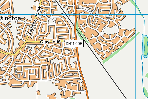 DN11 0DE map - OS VectorMap District (Ordnance Survey)