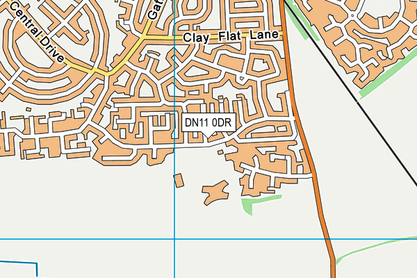 DN11 0DR map - OS VectorMap District (Ordnance Survey)