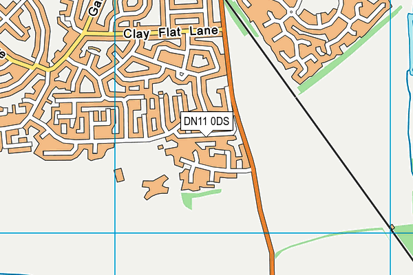 DN11 0DS map - OS VectorMap District (Ordnance Survey)