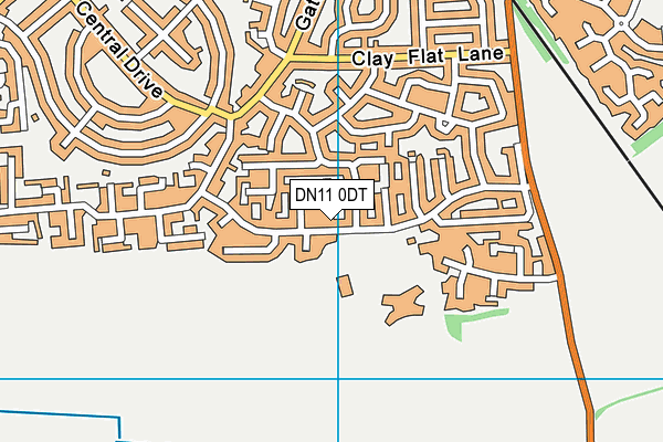 DN11 0DT map - OS VectorMap District (Ordnance Survey)