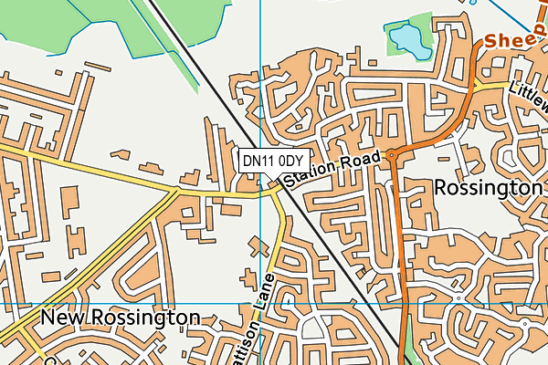 DN11 0DY map - OS VectorMap District (Ordnance Survey)