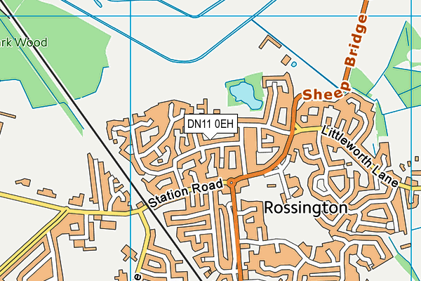 DN11 0EH map - OS VectorMap District (Ordnance Survey)