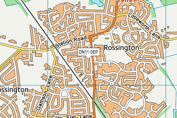 DN11 0EP map - OS VectorMap District (Ordnance Survey)