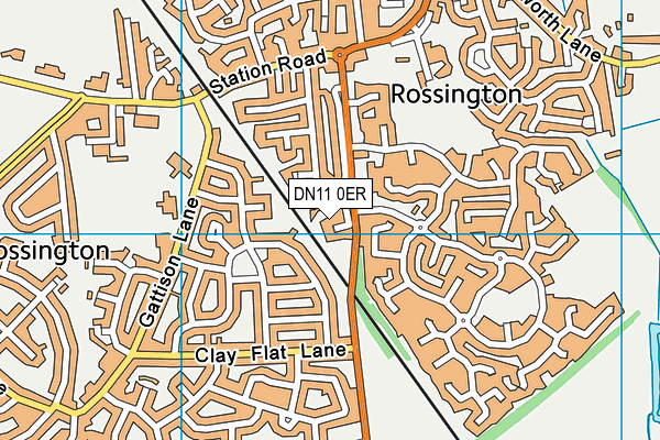 DN11 0ER map - OS VectorMap District (Ordnance Survey)