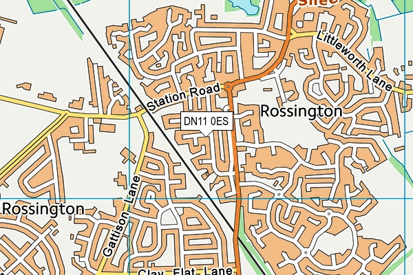 DN11 0ES map - OS VectorMap District (Ordnance Survey)
