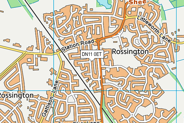DN11 0ET map - OS VectorMap District (Ordnance Survey)