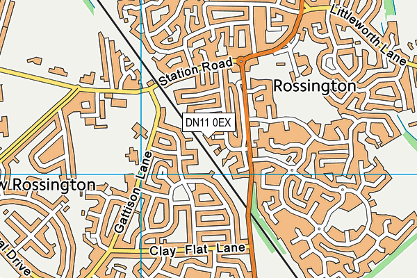 DN11 0EX map - OS VectorMap District (Ordnance Survey)