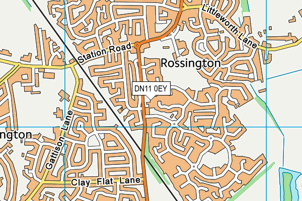 DN11 0EY map - OS VectorMap District (Ordnance Survey)