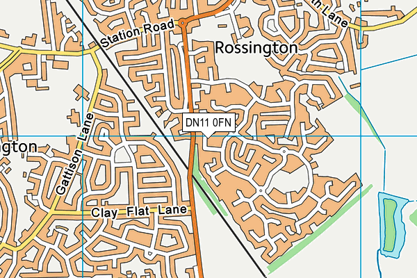 DN11 0FN map - OS VectorMap District (Ordnance Survey)