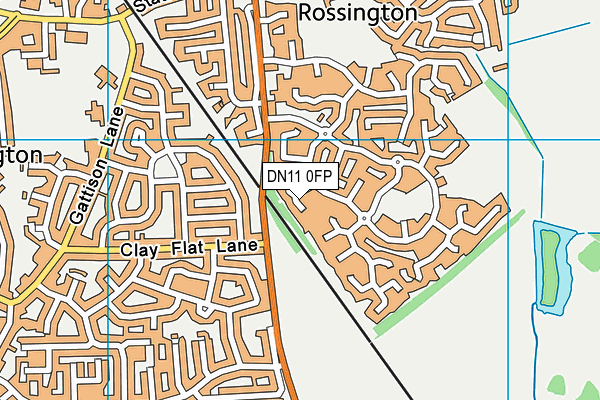 DN11 0FP map - OS VectorMap District (Ordnance Survey)