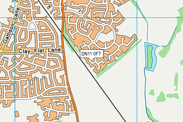 DN11 0FT map - OS VectorMap District (Ordnance Survey)