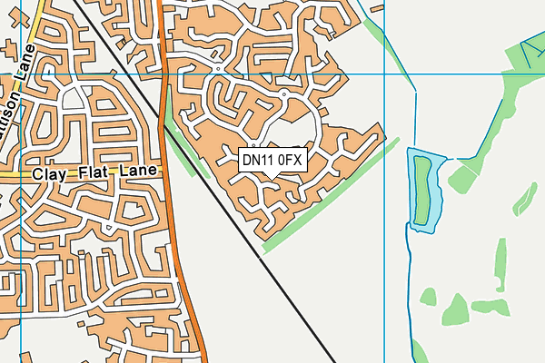 DN11 0FX map - OS VectorMap District (Ordnance Survey)